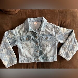 Cat & Jack Quilted Denim Jacket Size S 6/7